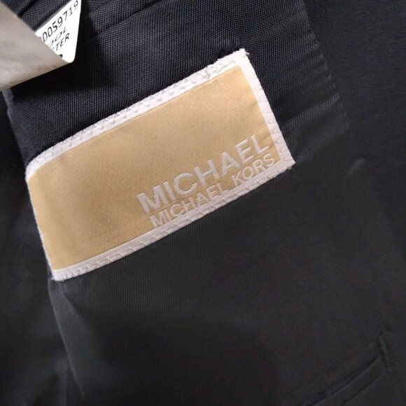 Navy Wool Blend Blazer Gun Metal Crest Buttons&Welted Flap Front Pockets Sz38 - Picture 7 of 9